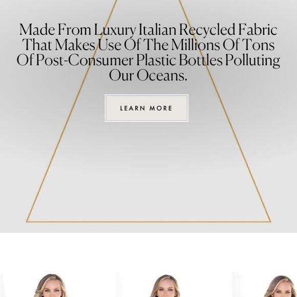 Swiminista Sustainable Black Open sides Swimsuit - Triangles - XL - Picture 2 of 7